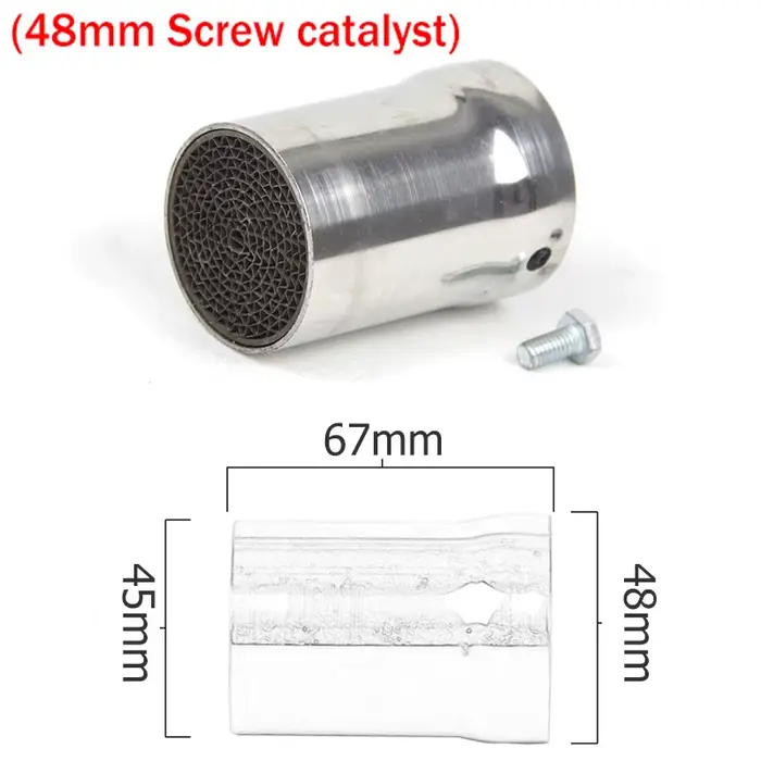 Silencieux universel pour moto, 48mm, Catepik DB Killer, avant, milieu de gamme, Silorous