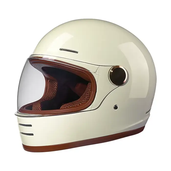 DOT nouveau Casco Capacetes moto Vintage Motocross casque visage Scooter casques M L Xl