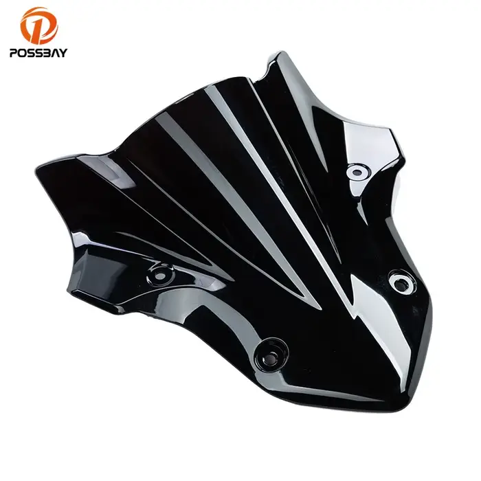 Pare-Brise de Moto Noir, Déflecteur de Vent pour Kawasaki Z900 2017 2018 2019 ABS, Accessoires