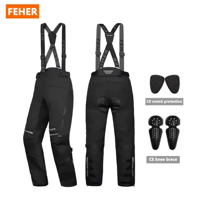 Combinaison de moto FEHER 4 saisons pour homme, imperméable et coupe-vent, ensemble veste trois couc