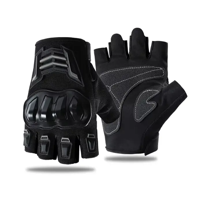 Gants de moto d'été à demi-doigts, respirants, résistants aux chutes, pour le cyclisme en extérieur