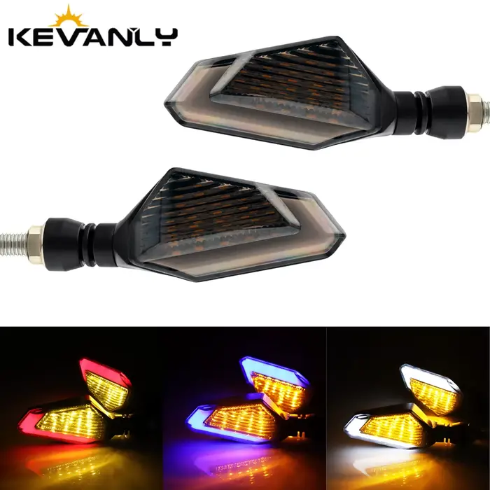 Clignotants de moto universels ambre clignotants indicateurs Super lumineux moto lampe clignotants S