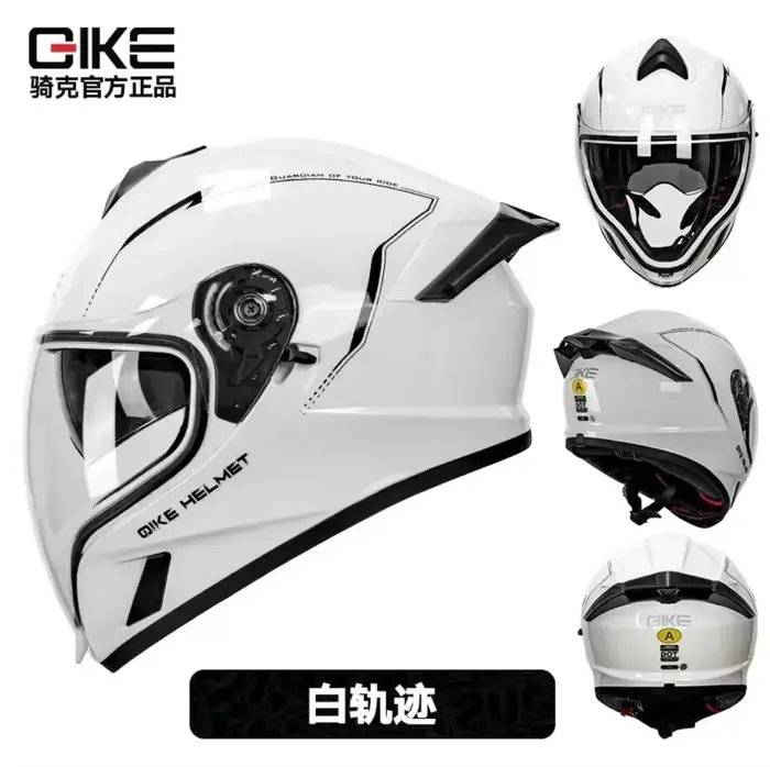 Casque de moto intégral Spider, casque de course tout-terrain, double lentille, longue visière, casq