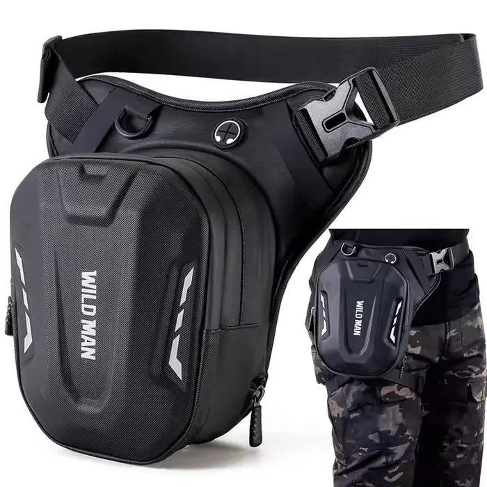 Sac latéral de jambe de moto étanche