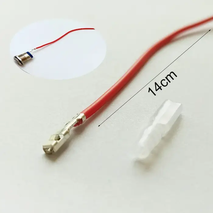 Connecteur de commutateur à bouton-poussoir momentané Led, prise d'accessoires, 8/10/12/16/19/22 Mm,
