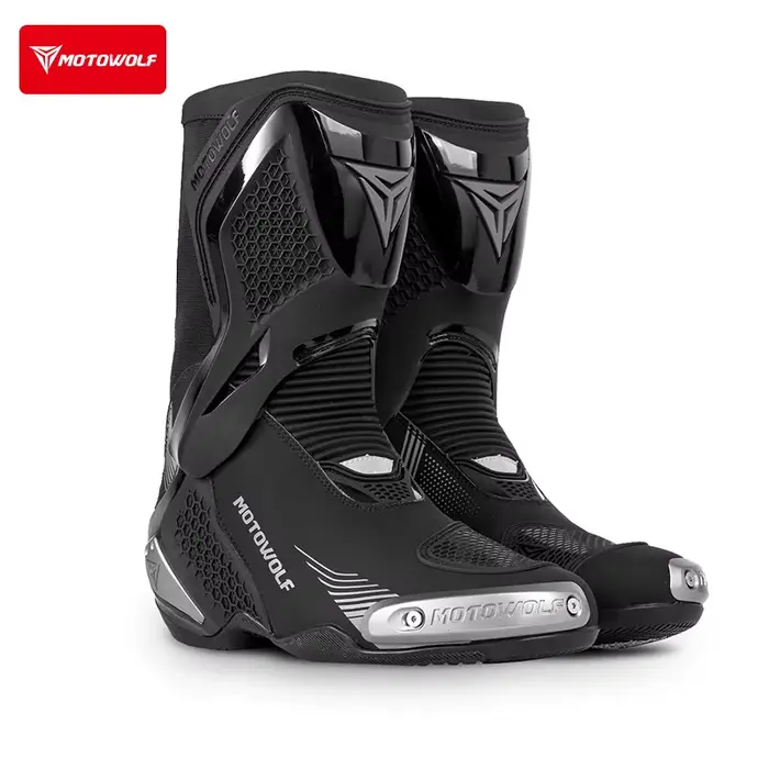 Bottes de moto pour hommes, bottes de motocross professionnelles, bottes de course tout-terrain, rés