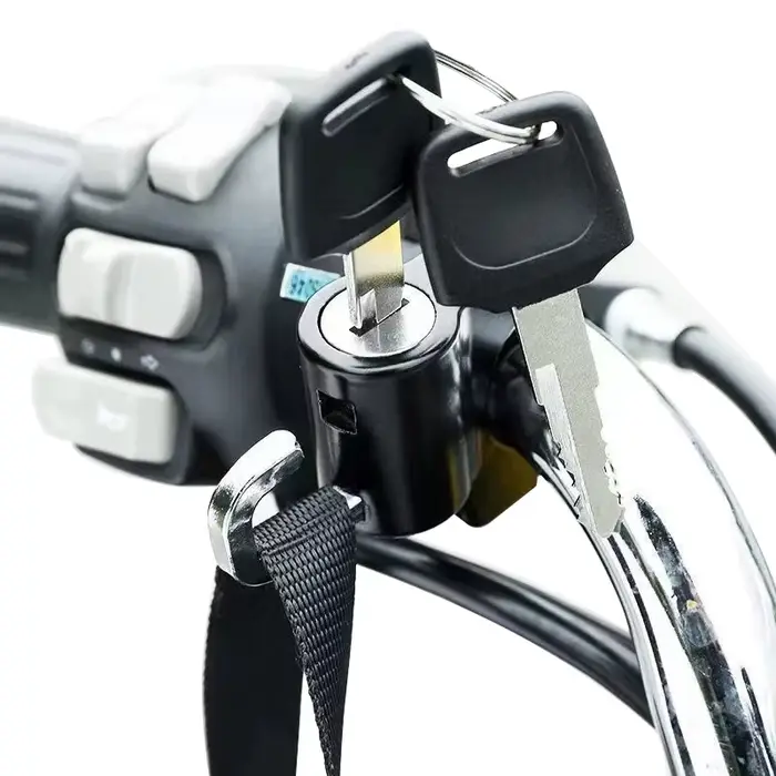 Serrure universelle pour casque de Moto, sécurité Portable, antivol, fixe, pour guidon de 22 à 28mm,