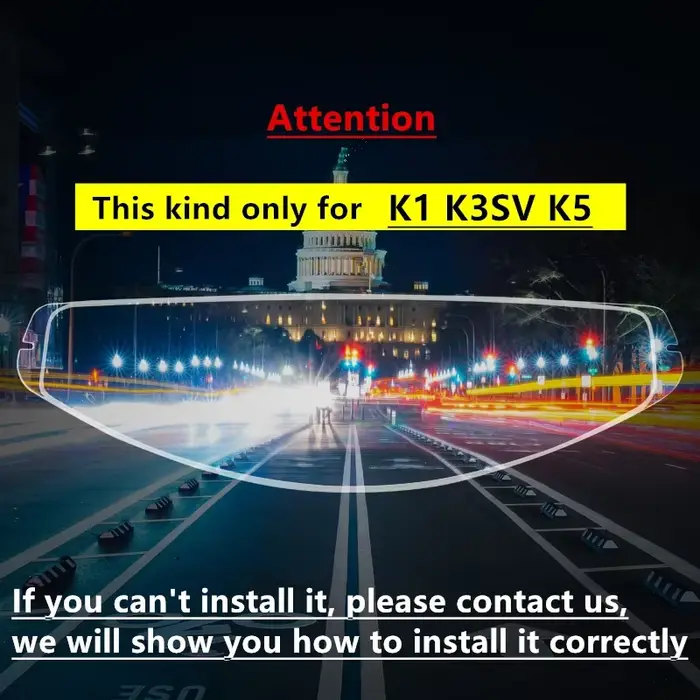 Film Anti-buée pour casques AGV K5 K3SV K1, visière, autocollant Anti-buée, accessoires complets pou
