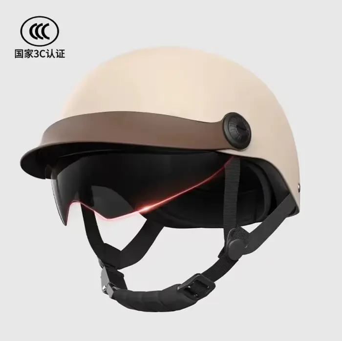 Casque demi-tête unisexe 4 saisons - Protection UV Casque anti-soleil pour véhicule électrique et mo