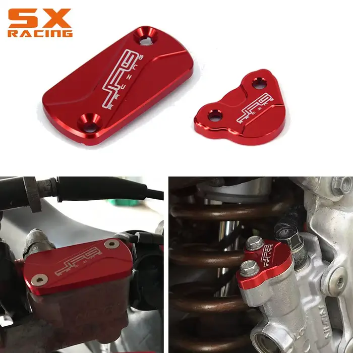 Couvercle de bouchon de réservoir de liquide de frein avant et arrière CNC, pour moto HONDA CR 125R 