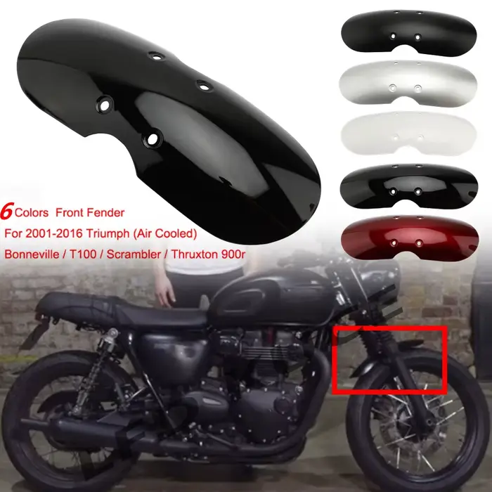 5 couleurs café Racer moto courte avant garde-boue masque moto Splash garde-boue carénage Chopper ad