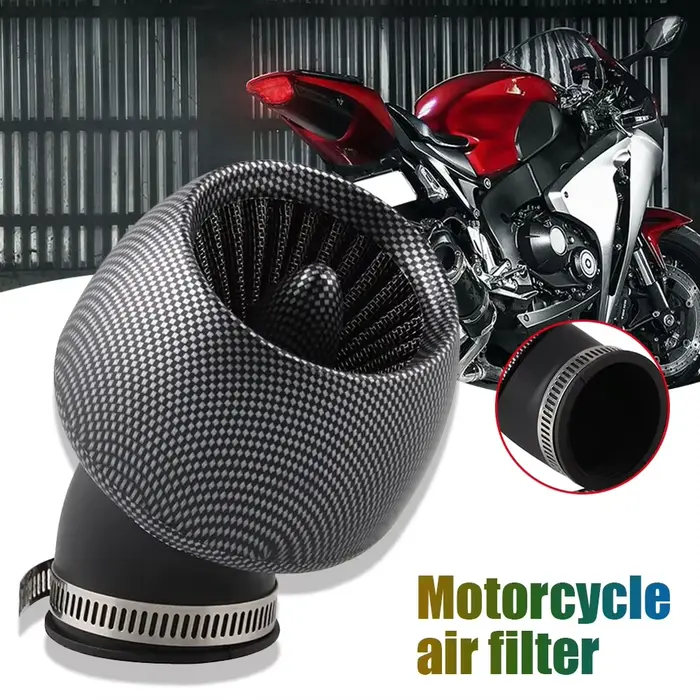 Filtre à air en fibre de carbone, taille unique, compatible avec Honda, Kawasaki D343, Pit Bike, mot