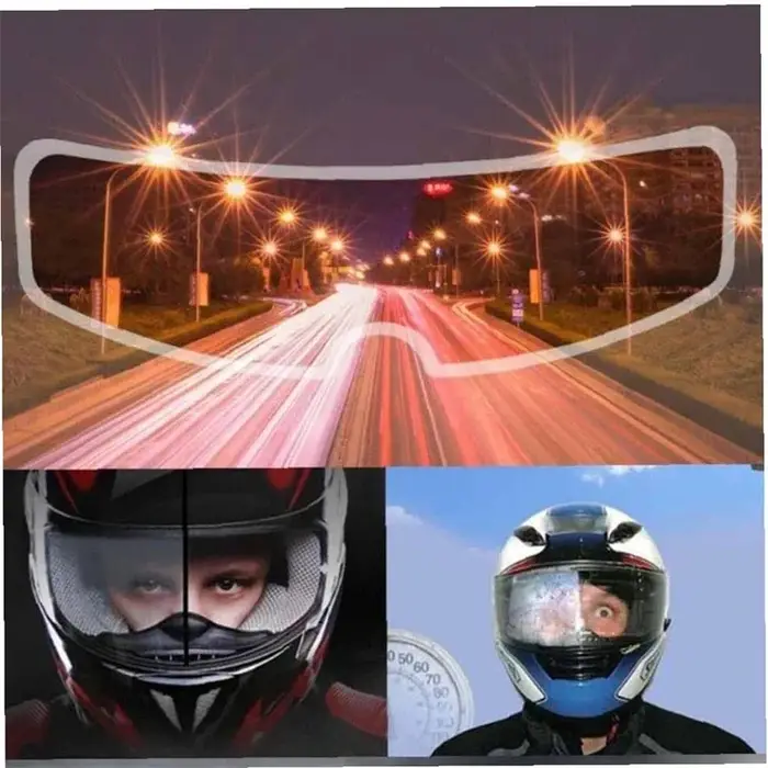 Film de Patch Anti-buée universel pour casque de Moto, Film de lentille Anti-pluie pour visière de M