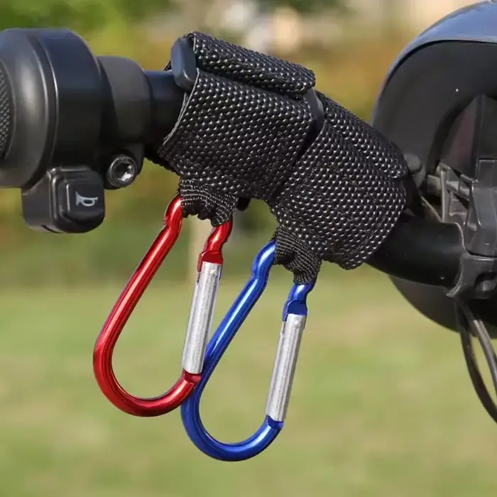 Crochet de suspension pour moto avec crochets de verrouillage