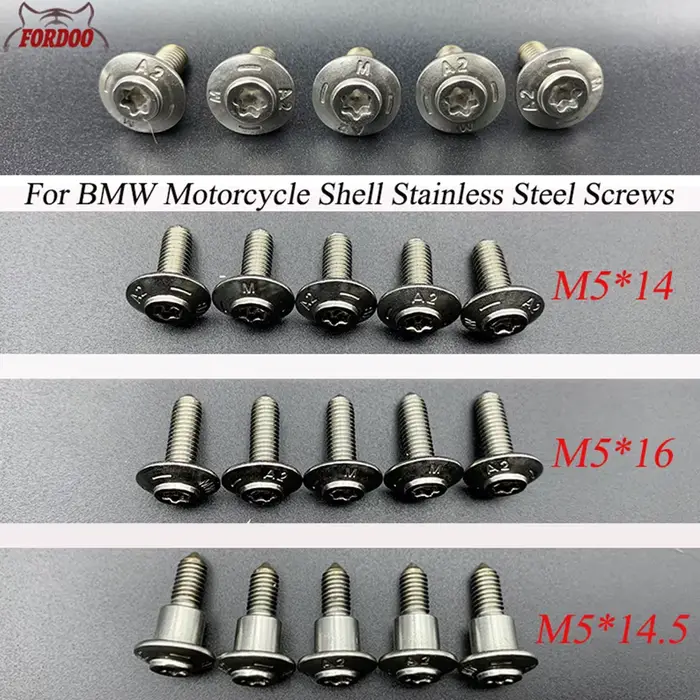Vis en acier inoxydable pour coque de moto BMW, R1250GS, Runder GS LC, ADV, R18, R1250RT, Gravi GS,