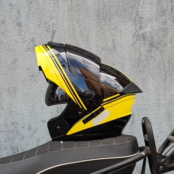 ORZ dernier casque de moto à rabat modulaire de sécurité approuvé DOT Voyage course