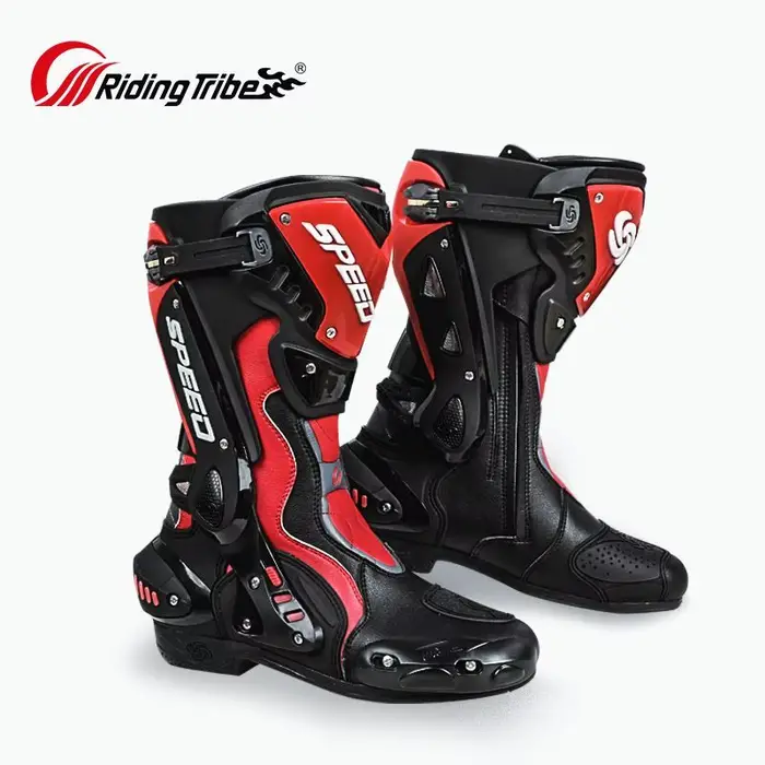 Chaussures d'équitation de moto anti-collision