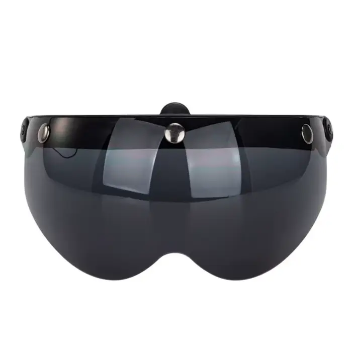 Visières universelles pour motos, pilote rétro, Standard, 3 boutons-pression, casque ouvert rabattab