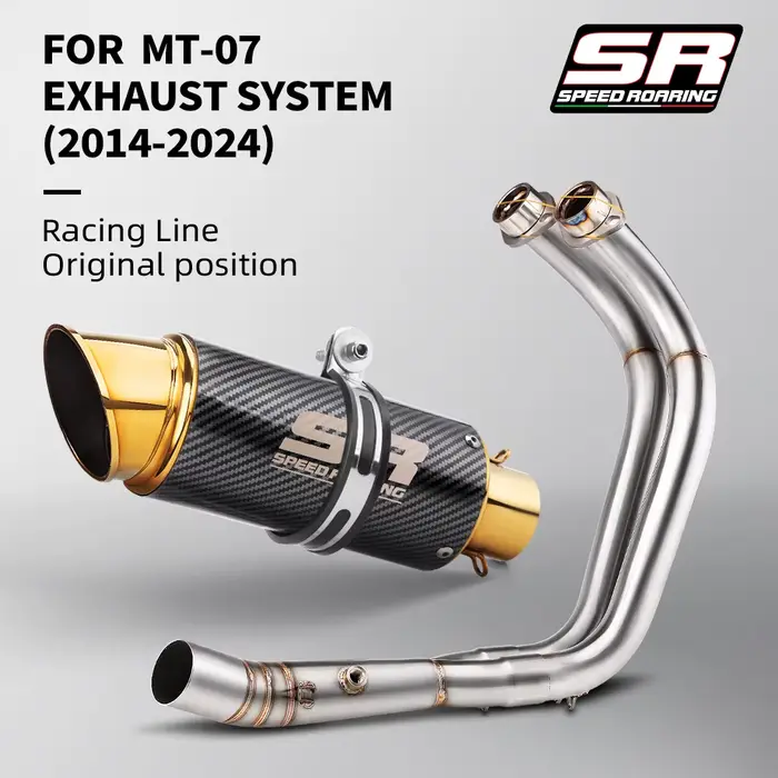 Échappement moto accès système complet pour MT-07 FZ-07 2014 - 2024 TRACER 7/ight2020-2023