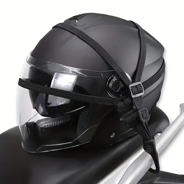 Valise élastique universelle pour moto avec crochet de sécurité - Transport polyvalent de casque et équipement en