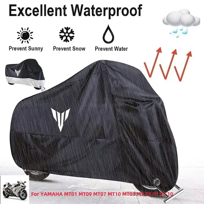 Housse de protection Uv pour moto, anti-poussière, pour YAMAHA MT01 MT09 MT07 MT10 MT03 MT 09 07 03 