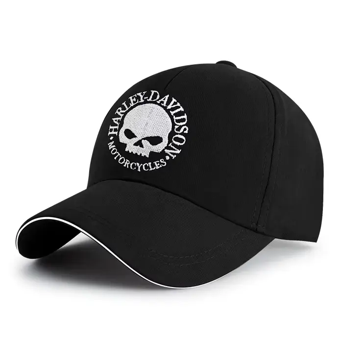 Casquette de baseball de moto tendance brodée, chapeau de sport d'extérieur pour hommes et femmes, c