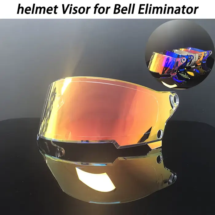 Visière de casque de moto pour éliminateur de cloche