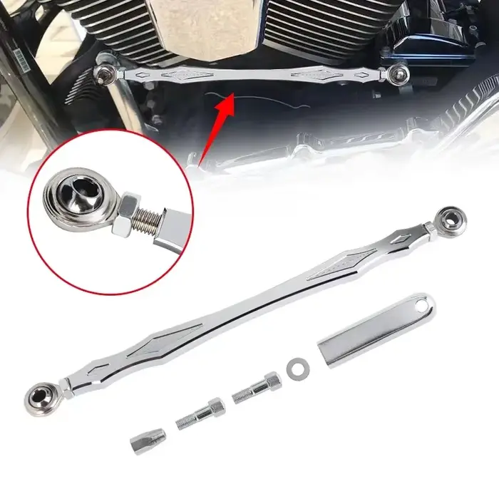 Levier de changement de vitesse chromé, 320mm, pour Harley Touring Road King Glide, Softail Fat Boy,