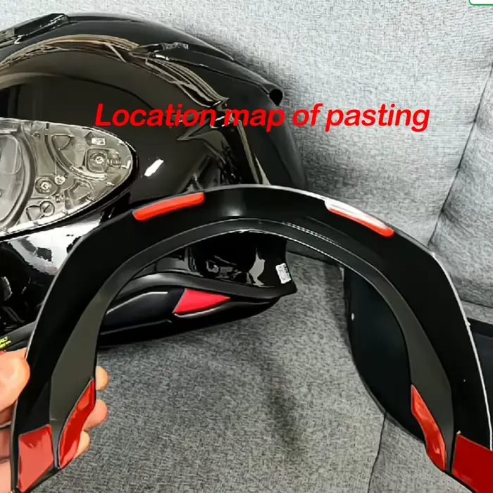 Nouveau spoiler arrière de casque de moto
