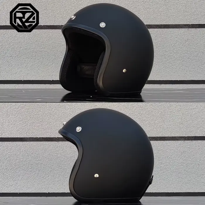 Casque de moto rétro approuvé DOT, ouvert au visage, pour cafe racer, de chopper, livraison gratuite