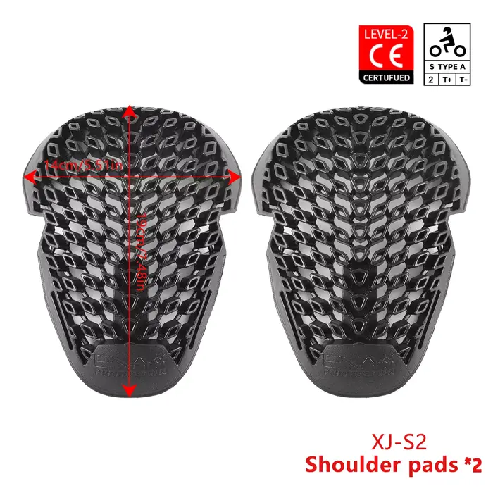 Protection de moto antichoc CE Niveau 2 : protections dorsales, épaules, coudes et genoux intégrées