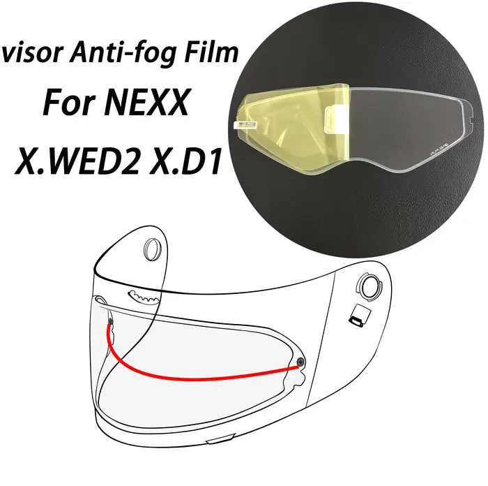 Film de Patch de visière de casque de moto pour NEXX X.WED2 X.D1 XD1 X.WST2, Film Anti-buée