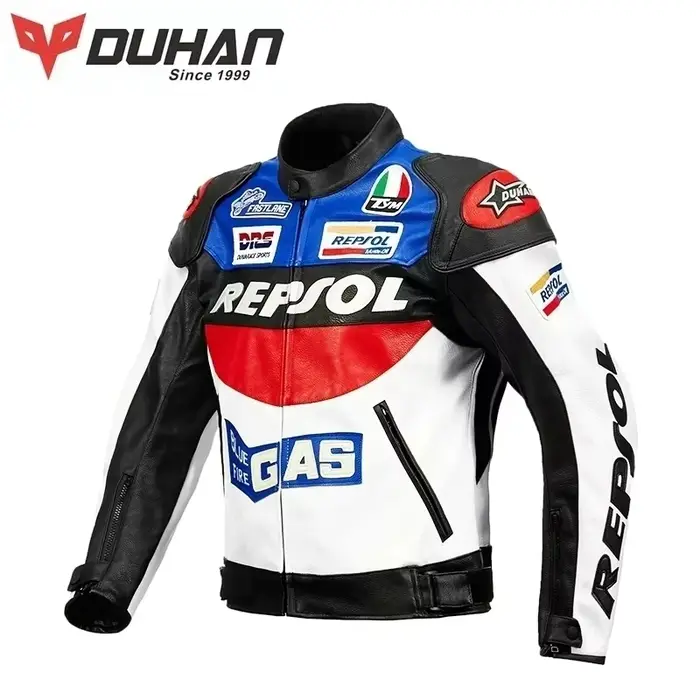 DUHAN veste de Moto de Motocross pour hommes veste de course de Moto REPSOL vestes de Moto en cuir P