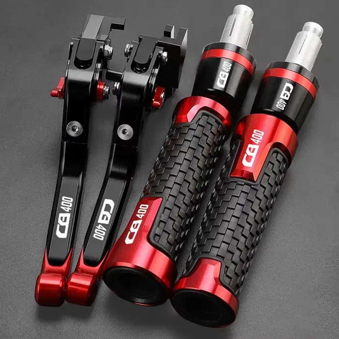 Leviers d'embrayage de frein réglables pour moto, poignées de guidon, bouchon d'extrémité, Honda CB4