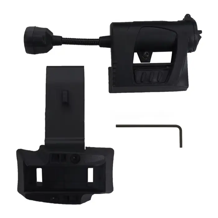 Lumière de casque LED 3 modes, lampe Flash haute puissance, casque tactique étanche, pêche de nuit e