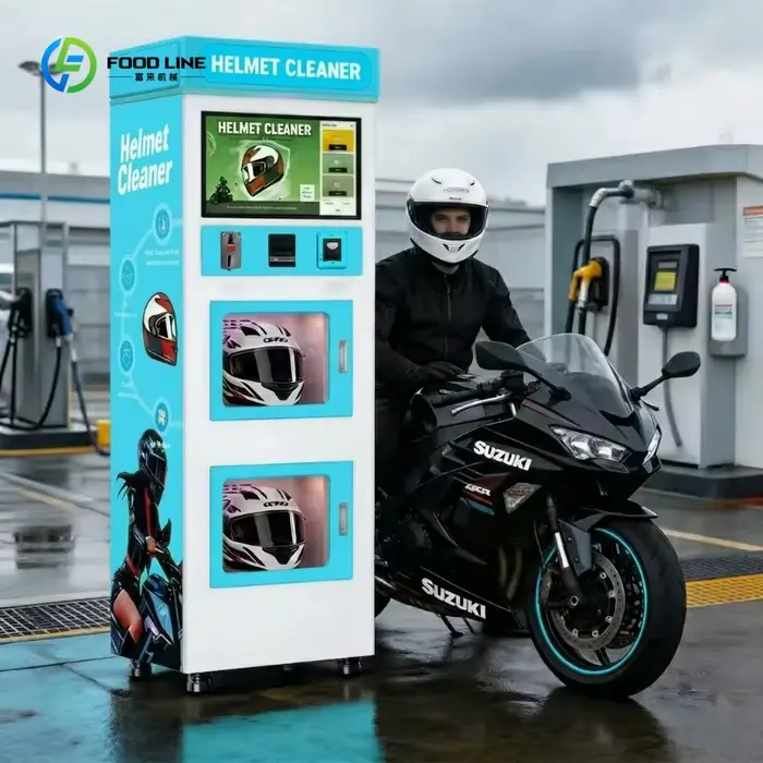Machine de nettoyage et de désinfection automatique de casques de moto pour clubs sportifs et équipe