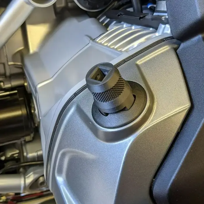 Extraction de douille noire pour moto, outil de bouchon de remplissage d'huile moteur, clé de retrai