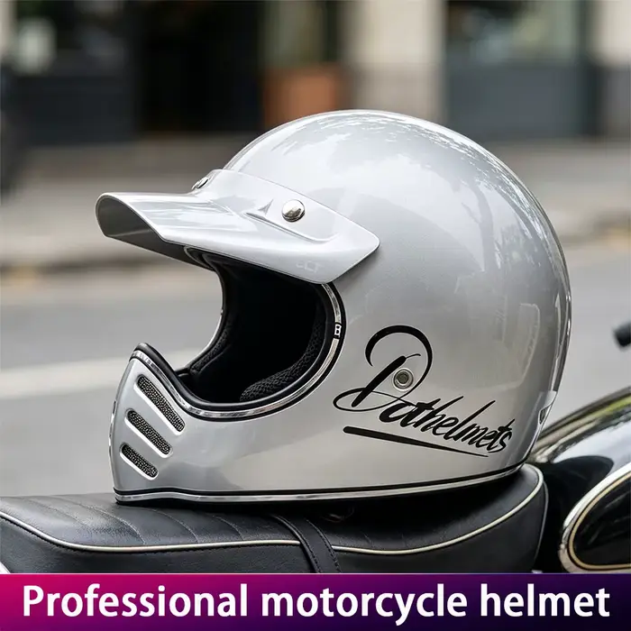 Casque de moto en forme d'aigle pour véhicules tout-terrain, casque rétro pour moto de croisière, ca