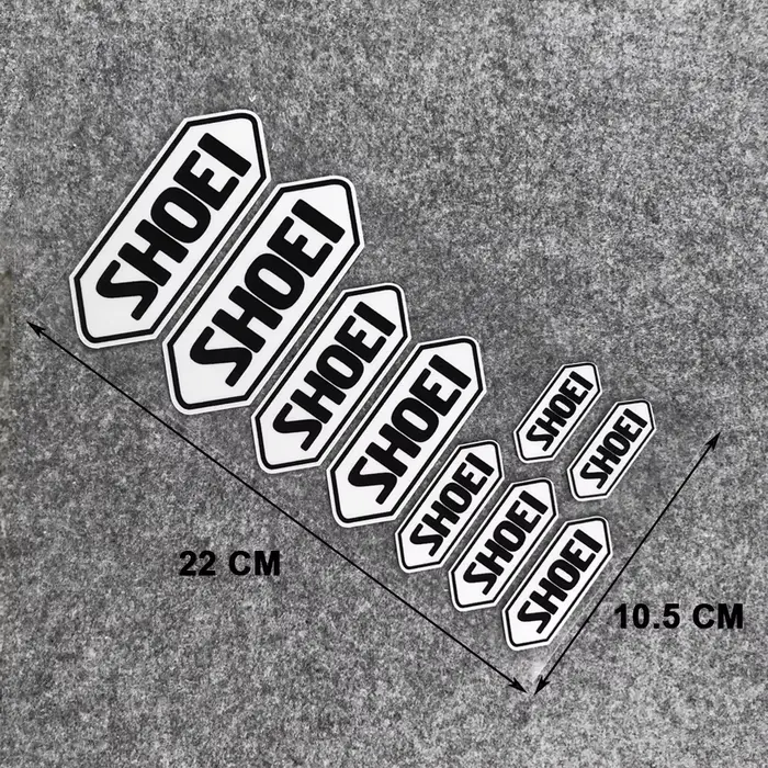 Autocollant de couleur réfléchissante pour casque SHOEI, rénovation de moto, décoration étanche, acc