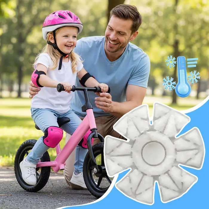 Compresse de gel rafraîchissante pour casque de protection, soulagement des maux de tête, de la fièv