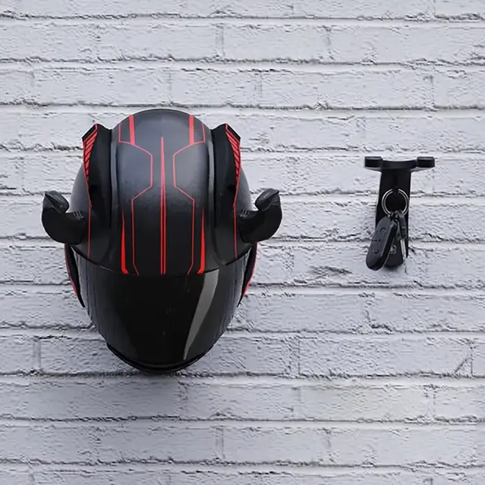 Accessoires de moto, crochet de fixation murale pour casque