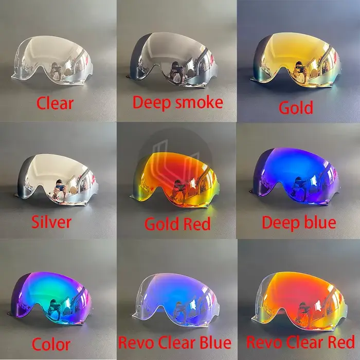 JO Casque Bouclier Pour SHOEI JO EX-ZERO CJ-3 Demi Rétro