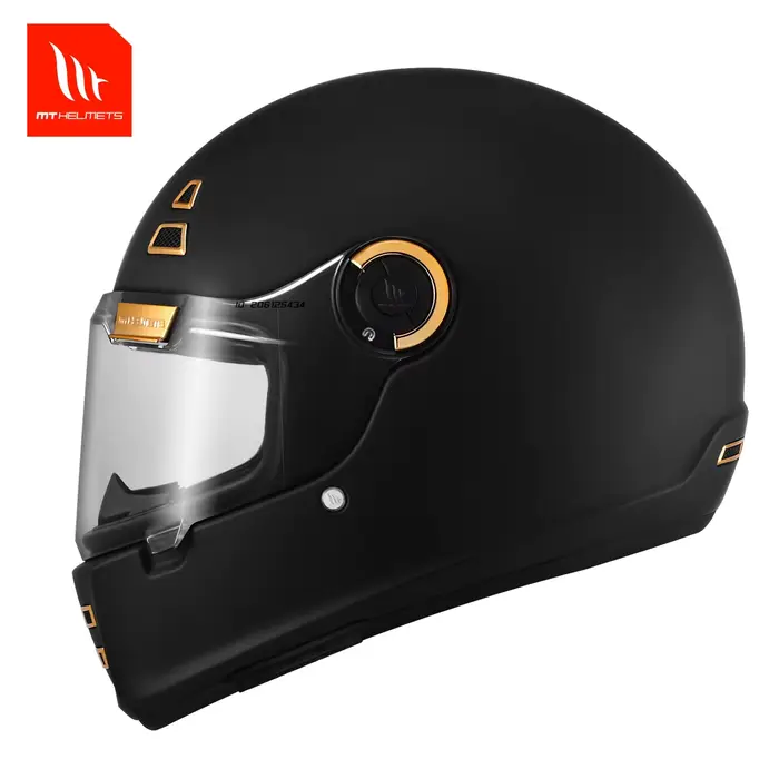 Casque de moto rétro haute performance, coque ABS, visière transparente, ventilation, certifié ECE D
