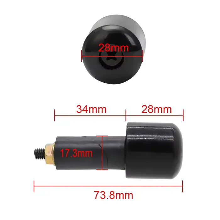 Embouts de guidon universels anti-vibrations 7/8" 22mm, poids pour guidon, réduisent les tremblement