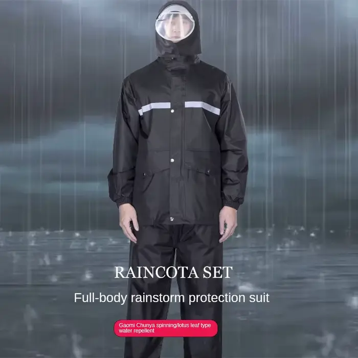 Combinaison imperméable et pantalon de pluie complet pour vélo électrique et moto