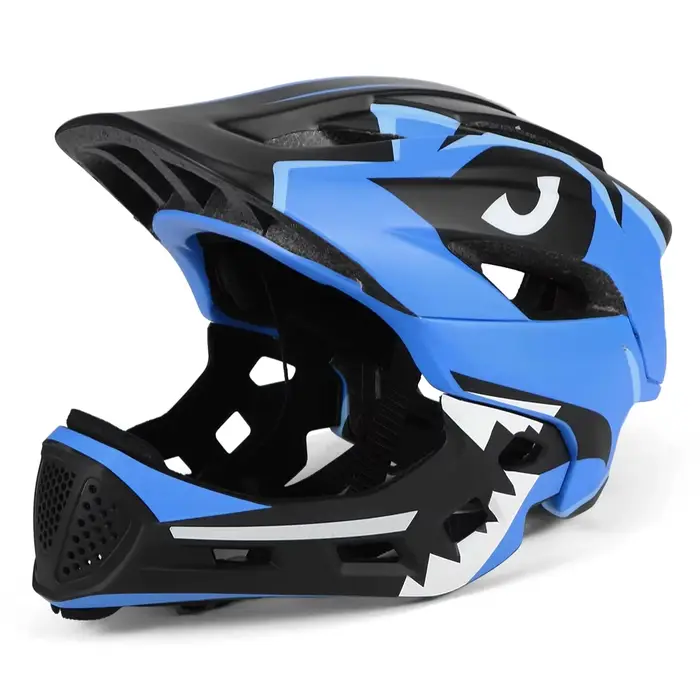 Casque de cyclisme VTT amovible pour enfants – Protection complète du visage pour la skateboard, le 