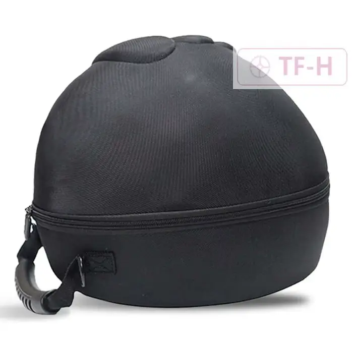 Sac de transport de Protection de casque tactique Portable, sac de rangement, étui rigide rond