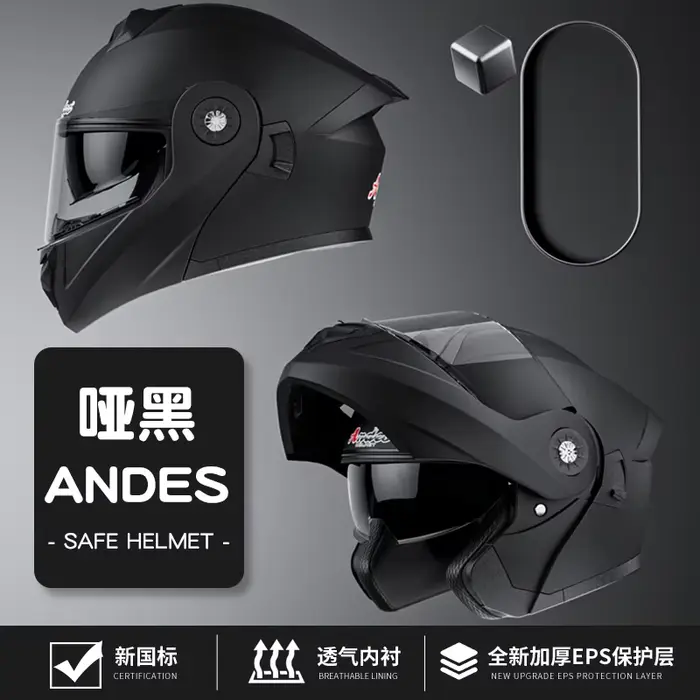 Casques de Moto universels Double visières casque rabattable modulaire casque intégral moto course c