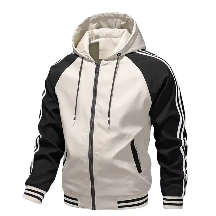 Veste de moto rayée haute performance pour hommes, coupe-vent, coupe-vent, vêtements pour hommes, au