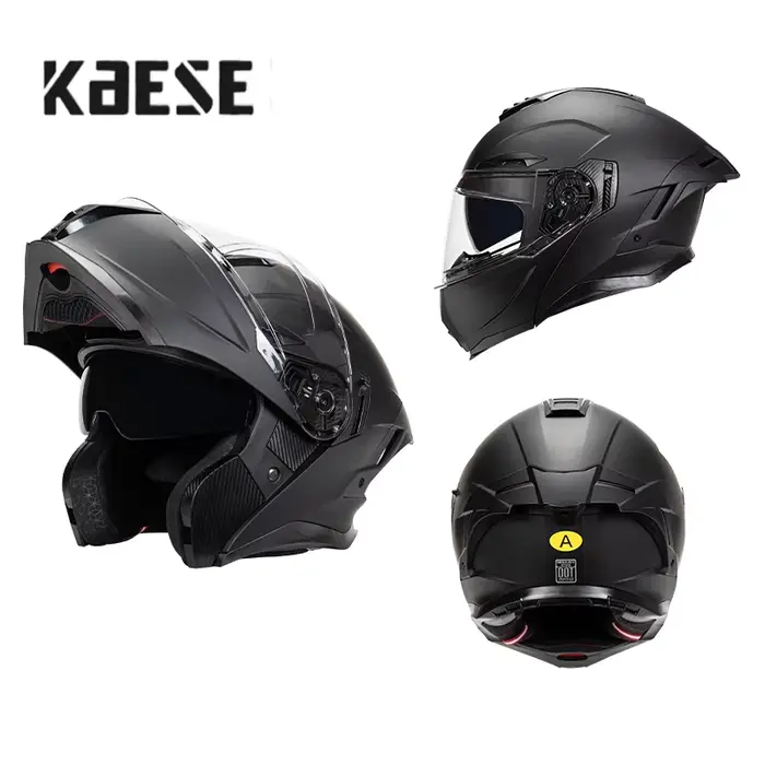 Casque intégral rabattable modulaire blanc perle pour hommes et femmes, casque de moto pour adultes,